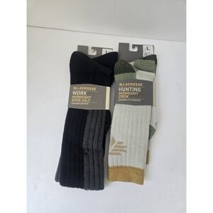 Lacrosse boot socks Work Hunting pair Midweight Unisex sz Large